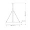 Z-Lite Anders Chandelier, 3-Light, 22 In.W x 4 In.H, Polished Nickel/marbling 1944P22-PN-LED - alternate 3